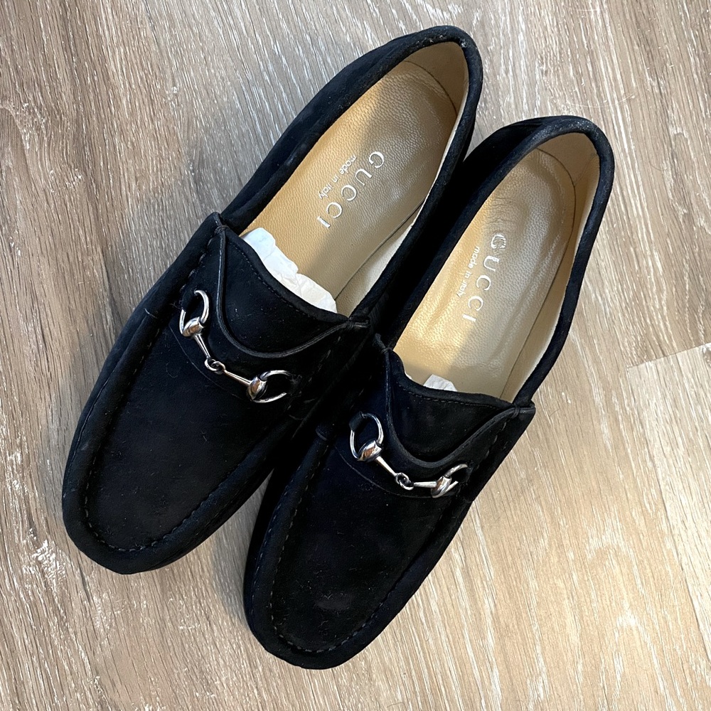 Gucci Suede Moccasins